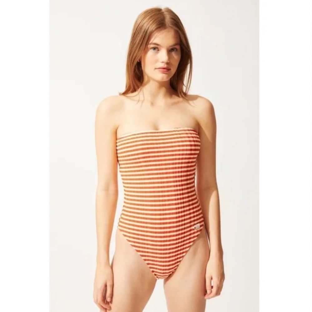 Solid & Striped The Madeline Bronze Striped Blogger Favorite